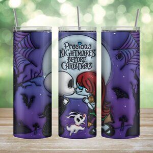 3D puff paint style tumbler